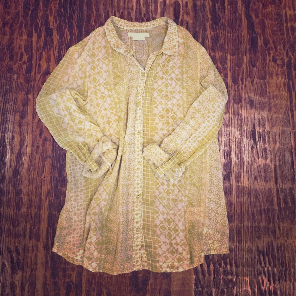Bohemian Anthropologie blouse