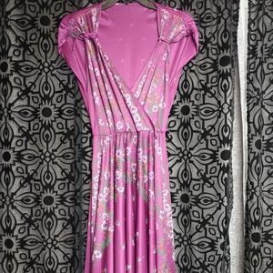 Purple Fit and Flare Dress