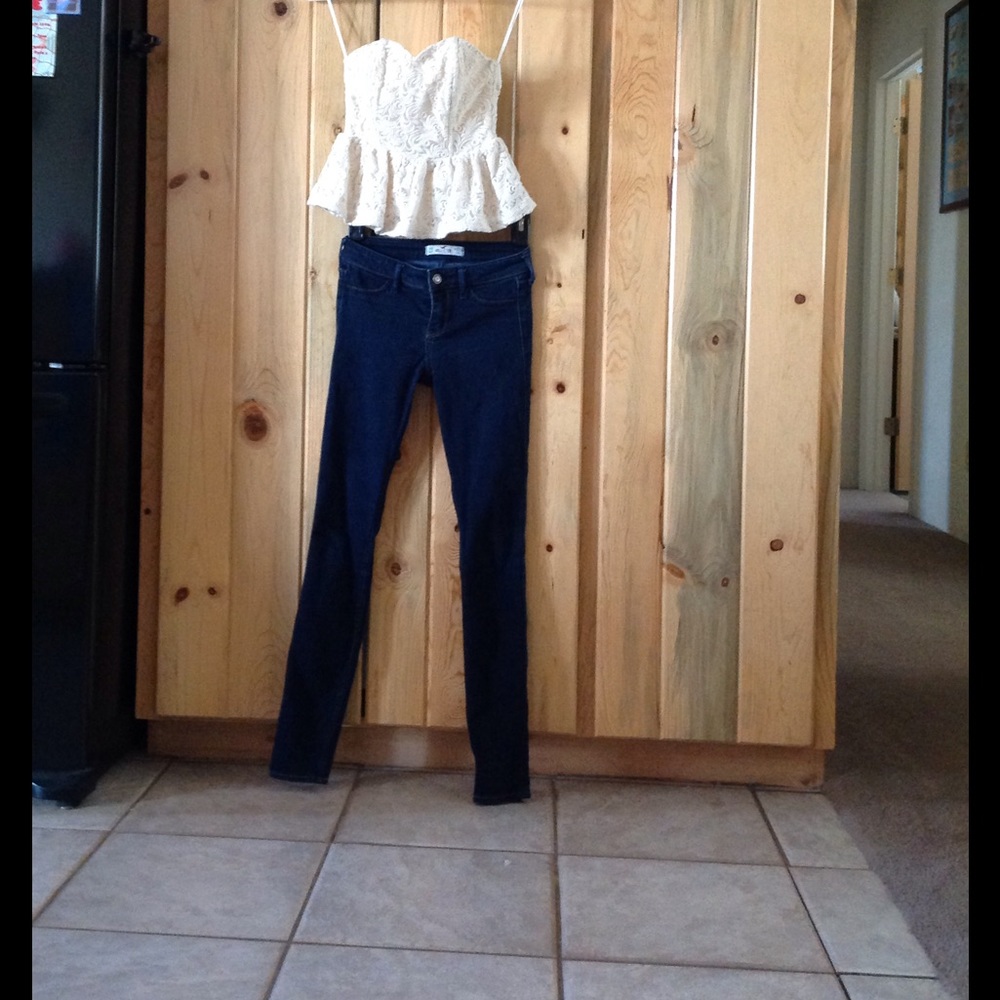 Adorable lace Pins and Needles strapless top