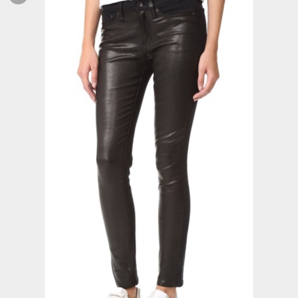 Rag & Bone Leather Jeans