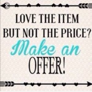 Reasonable offers are more than welcome! ✨