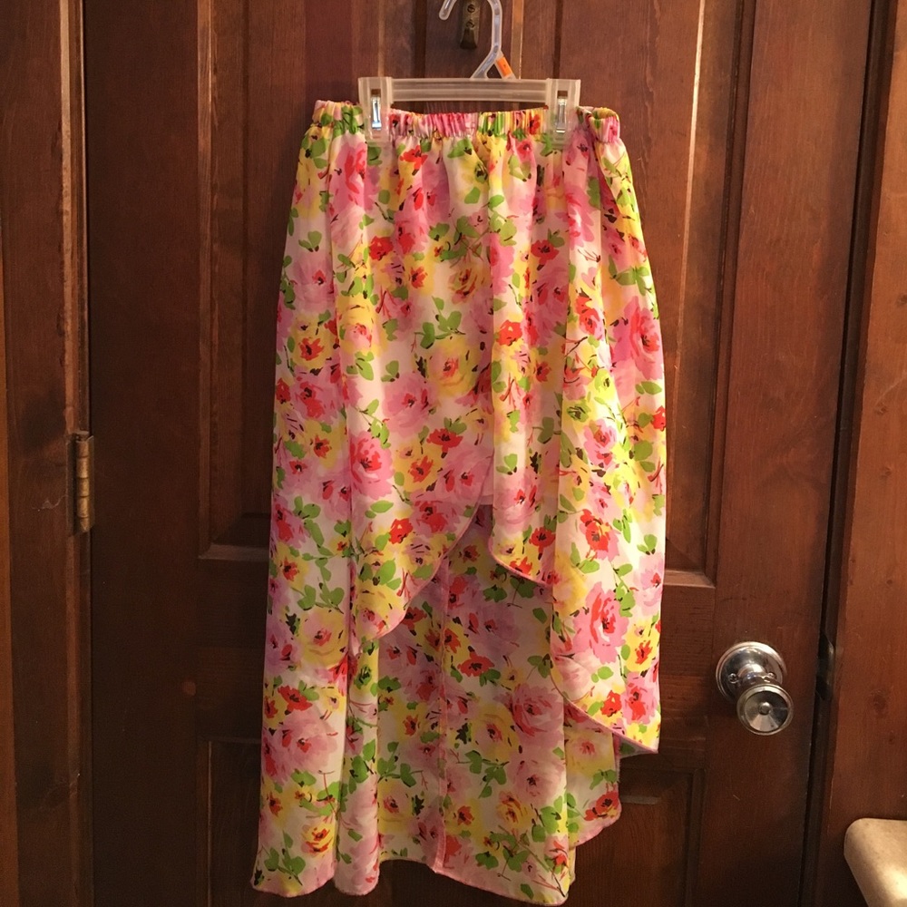 Floral HighLow skirt
