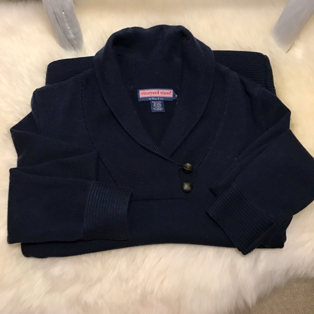 Vineyard Vines Shawl Collar Button Sweater