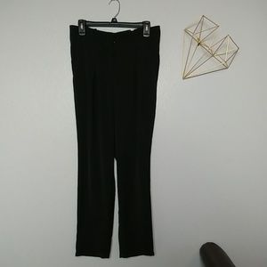Black High Waisted Pleated front Trousers