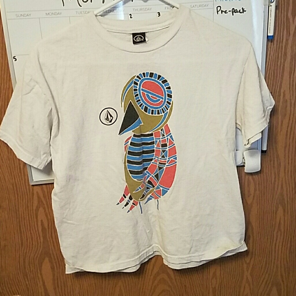 Youth volcom white tee