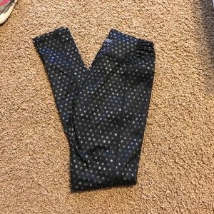 Maurice's polka dot leggings