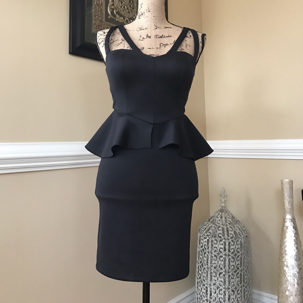 GUESS Peplum Strappy Dress 👗