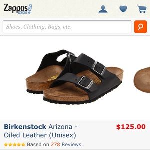 New black Birkenstock Arizona style size 41
