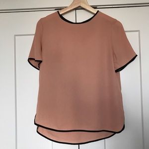 Forever 21 Mesh Pink and Black Top