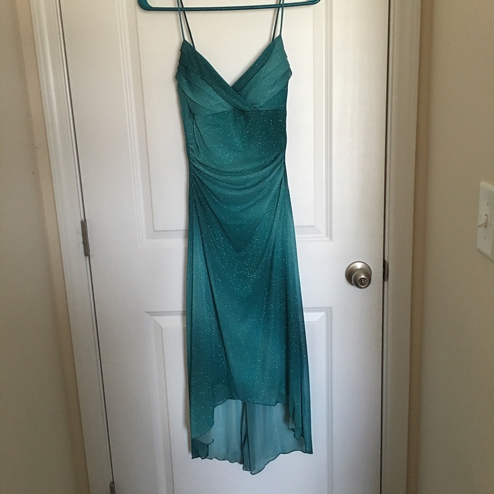 Dazzling Green High-low Prom/Homecoming Dress
