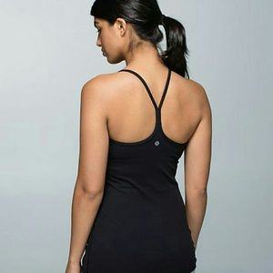 Lululemon Black Power Y Tank