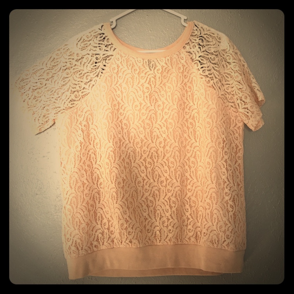 Pink lace blouse #2 make offer