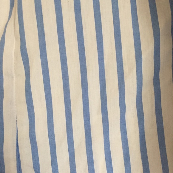 Blue and White Striped Button Up Shirt - Picture 4 of 5