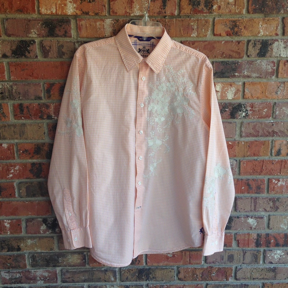 Men's Express Embroidered Button up Shirt