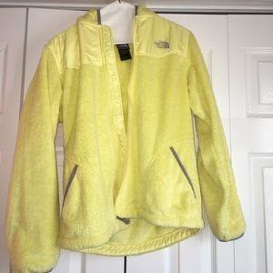 The North Face Girl's Yellow Oso Zip Up Hoodie