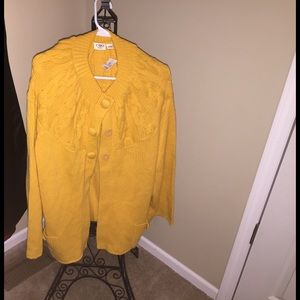 NWT Mustard Cardigan