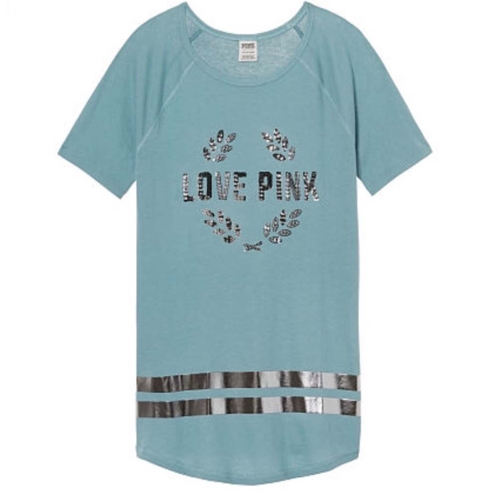 Victoria's Secret pink embellished tee