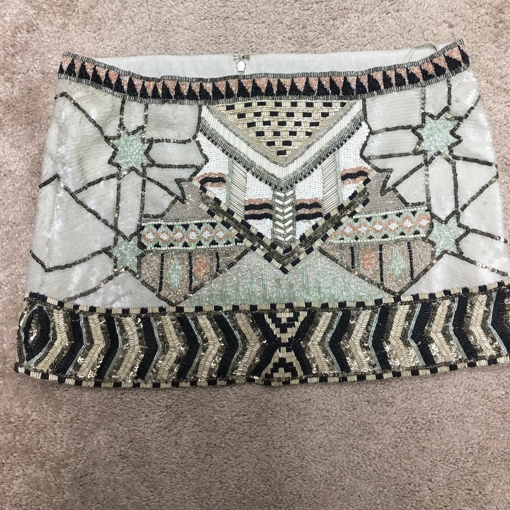 All Saints hand beaded mini skirt - so gorgeous!