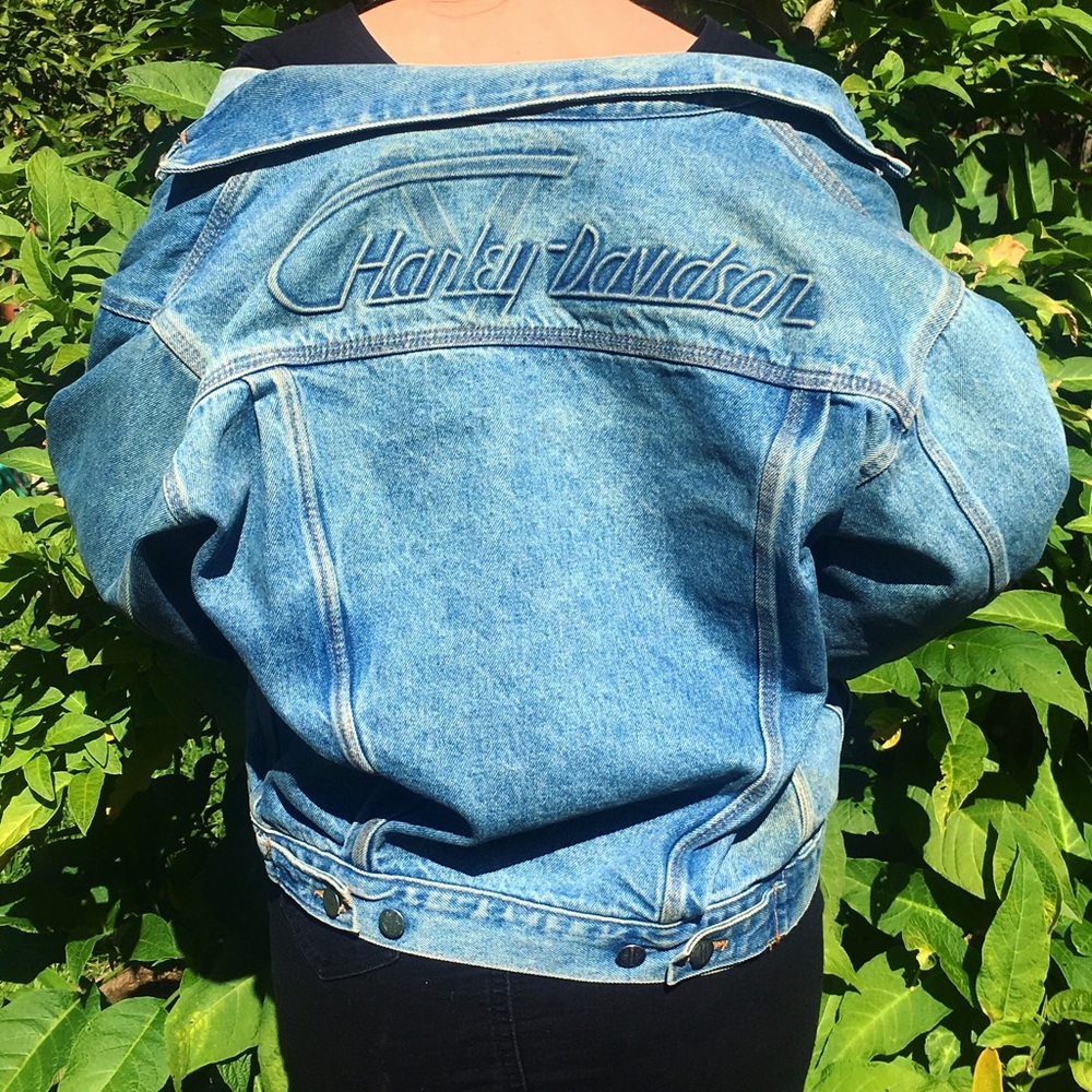 Price Firm - Harley Davidson Embossed Denim Jacket