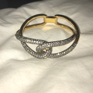 Michael Kor's bangle gold tone w/ rhinestones