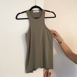 Olive tank top