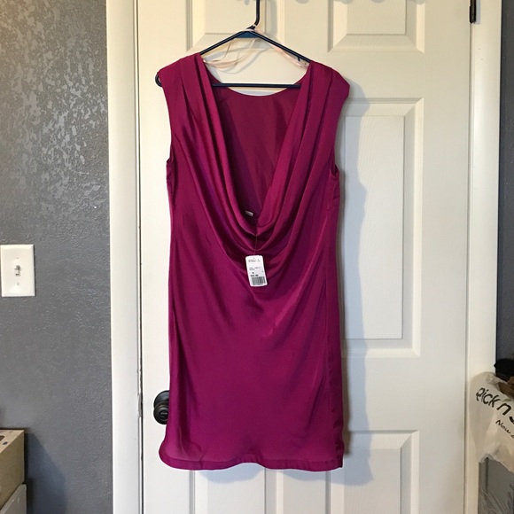 NWT!!!! Magenta Shift Dress. - Picture 3 of 3