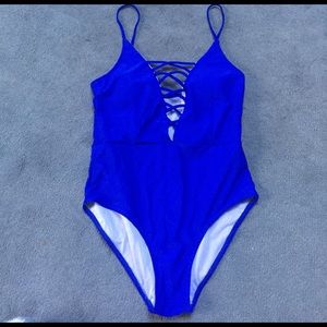 Royal blue one piece