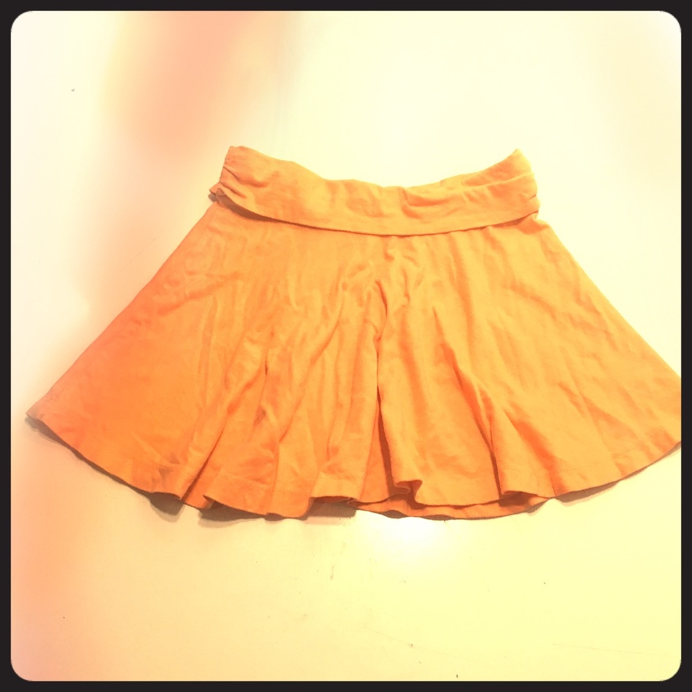 Crazy8 girls sherbet orange jersey skirt med 7/8