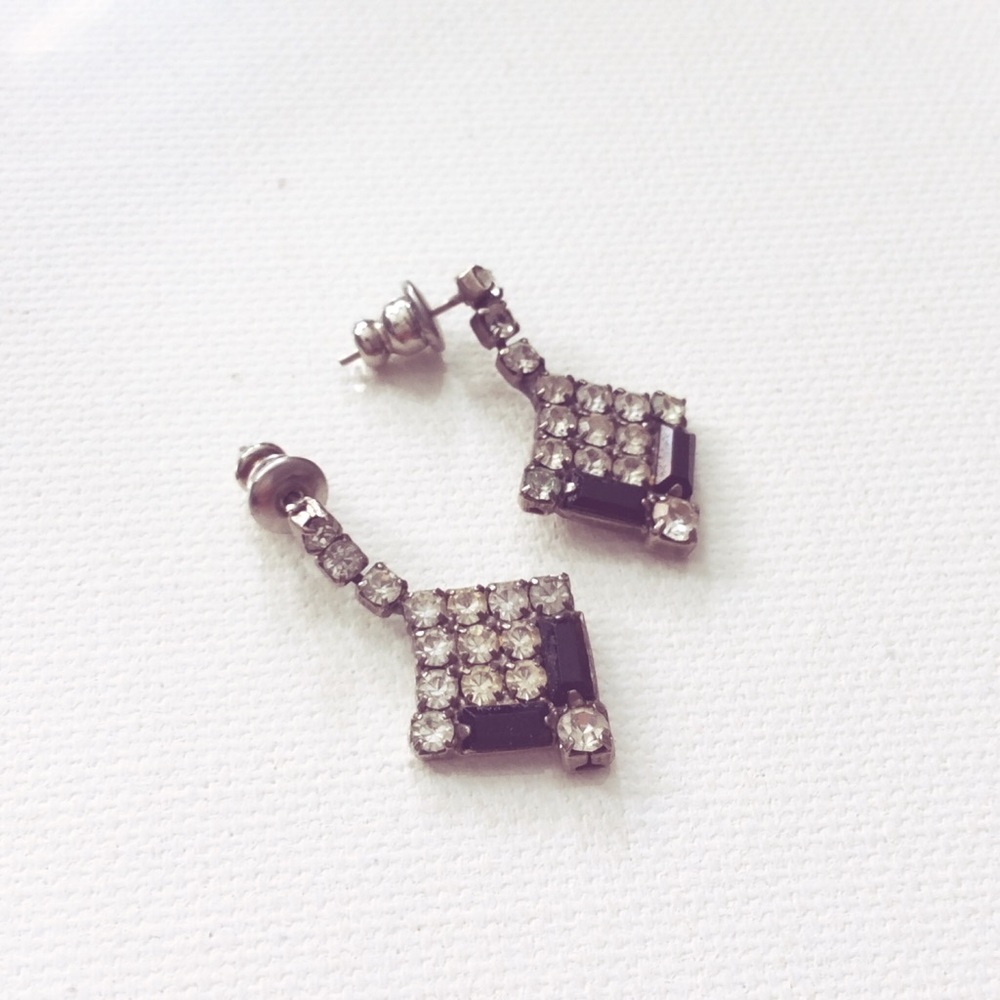 BOGO Dainty 90's Vintage Rhinestone Earrings