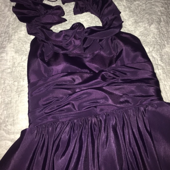 Plum Purple Homecoming/Prom/Cocktail/Evening Dress - Picture 3 of 5