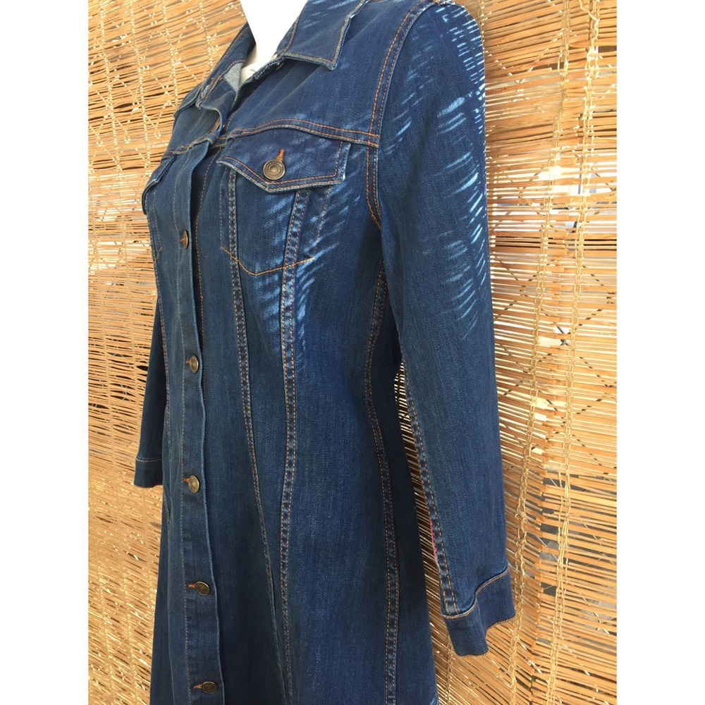 SALE!! Zara Mini Denim Dress - Picture 4 of 5