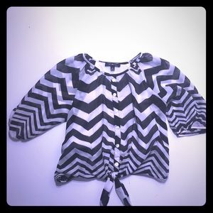 Girls chevron tunic with built in tank top. Medium