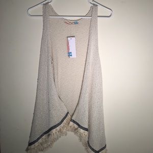 Vintage Havana Loose Fringe Vest