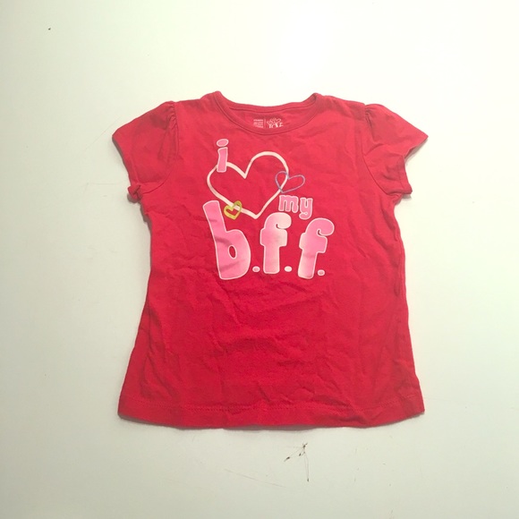 I love my bff soft tee shirt with princess sleeves - Picture 1 of 4