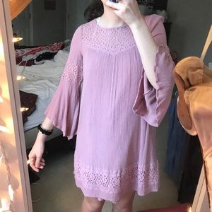 Bell sleeve dress