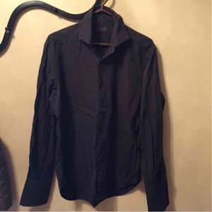 Zara Man Black Button Up Shirt