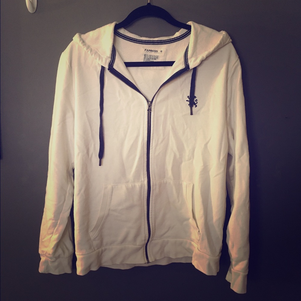 Express men's zip up hoodie