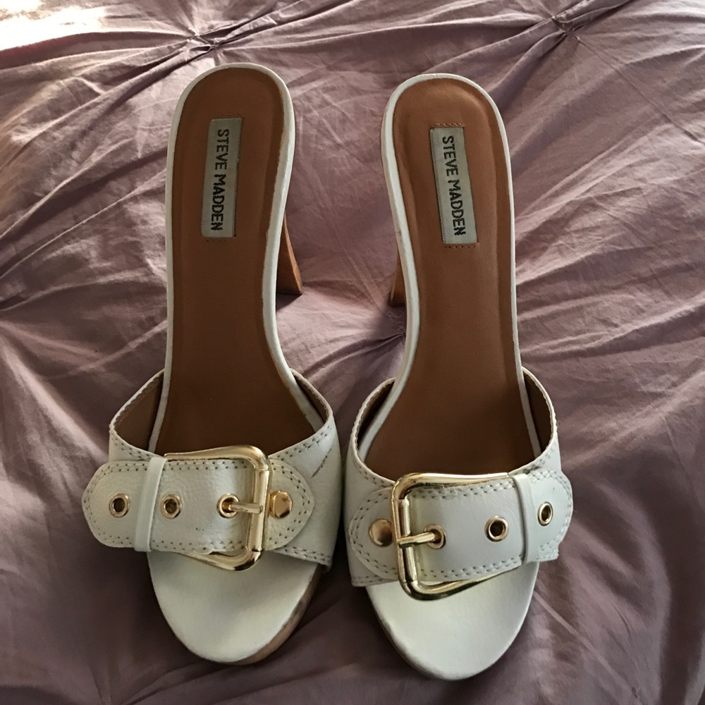 Leather sling back shoes 👠