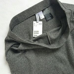 NWT H&M A-line Stretch Mini Skirt Grey M
