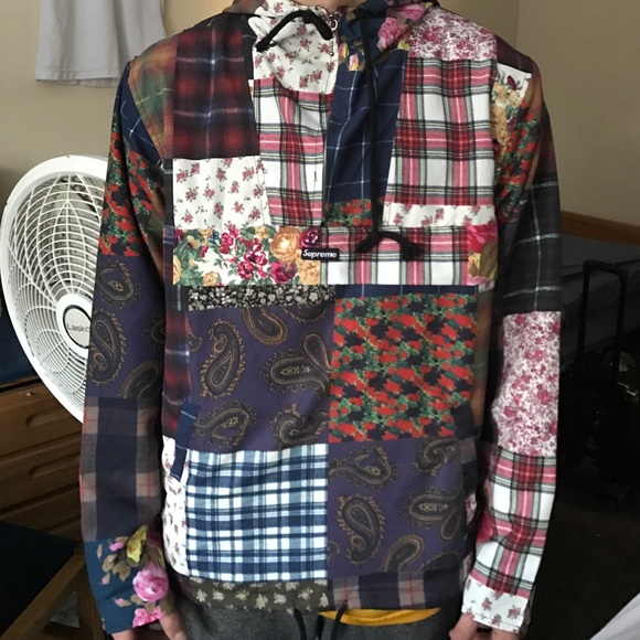 patchwork jacket supreme