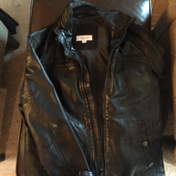 Calvin Klein leather jacket - Picture 2 of 2