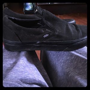VANS slip on shoes all black