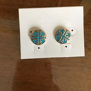 Turquoise/gold earrings