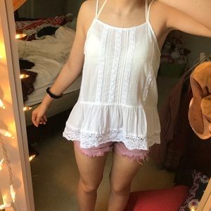 Cute white halter top