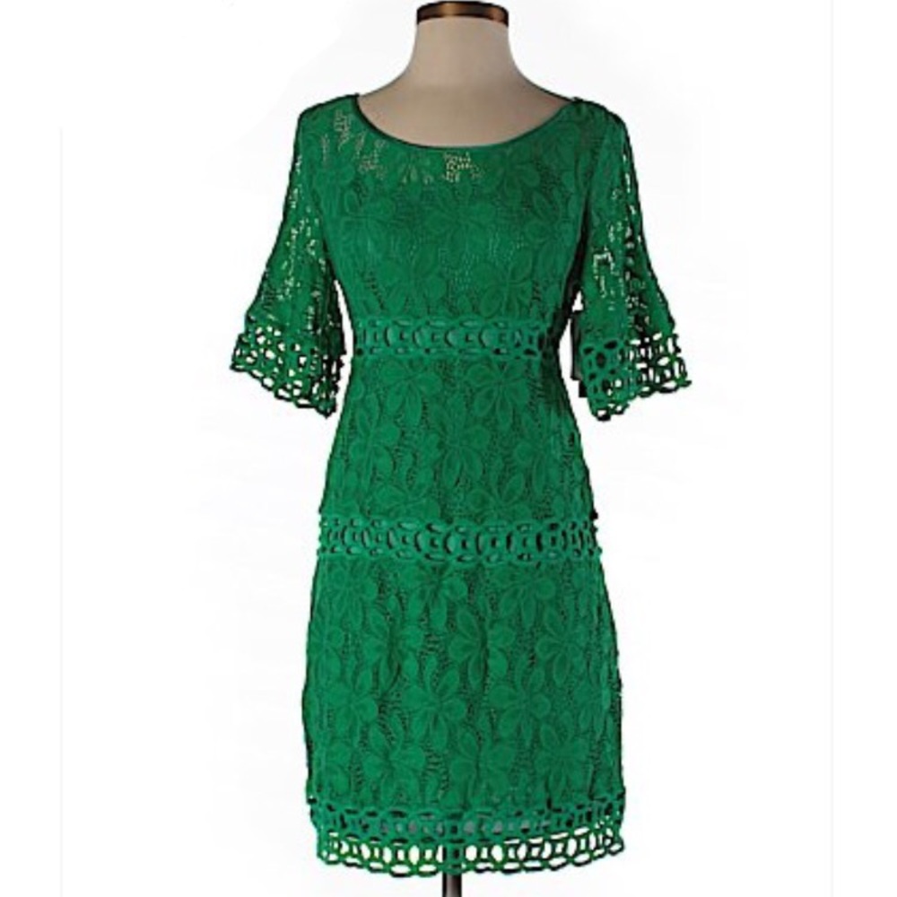 Laundry by Shelli Segal Lace Overlay Dress