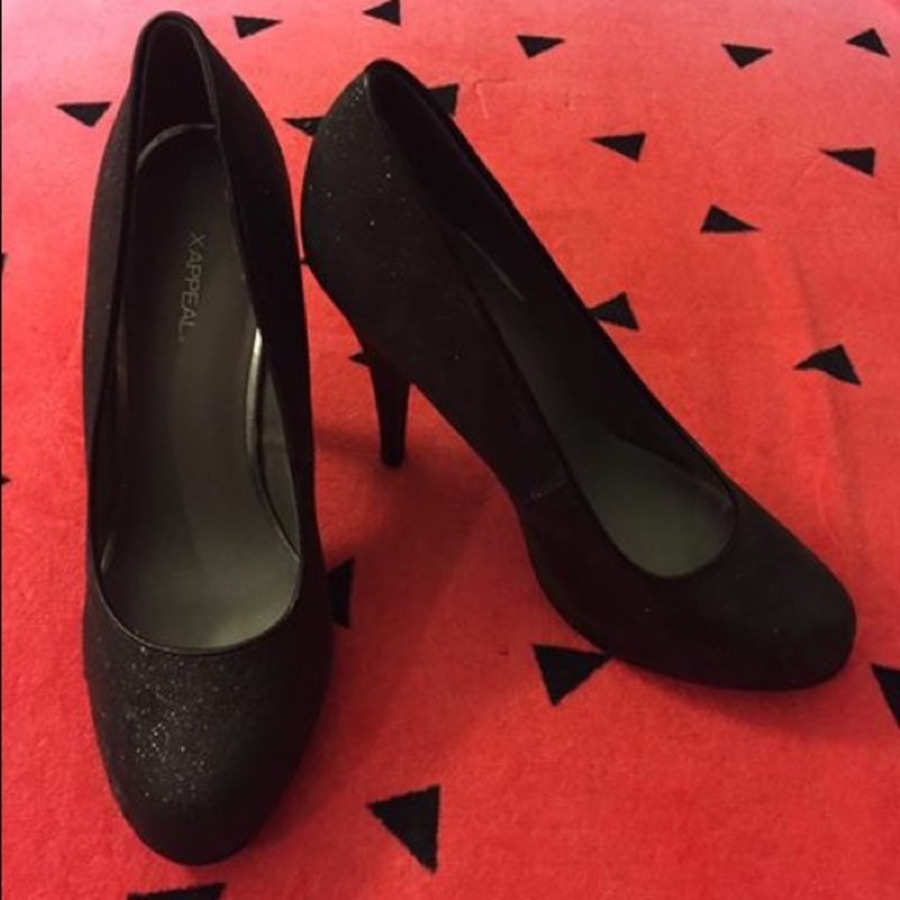 High glitter heels