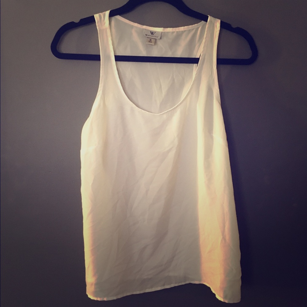 Sheer white tank
