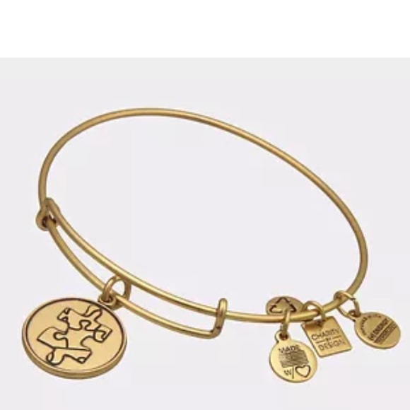 Alex and Ani Jewelry - NWT Gold Alex and Ani Puzzle Piece Bracelet