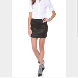 Theory Keila Leather Skirt sz 12