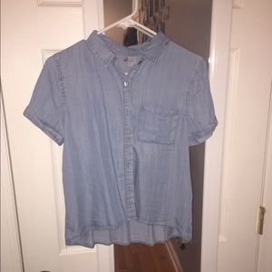 Button Up Denim Top